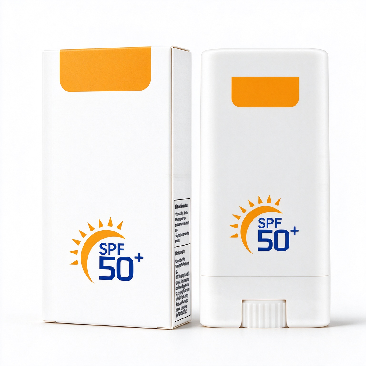 忙しい日の外出前に、手軽に紫外線対策を。SPF50+ 日焼け止めスティック｜太陽のようなオレンジと清潔感のあるホワイトで彩る、毎日のUVケア習慣
