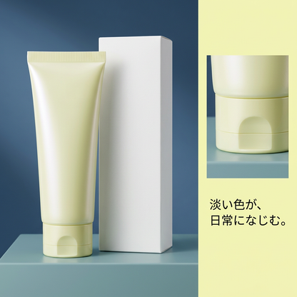 黄緑色のキャップと本体の詳細イメージ
